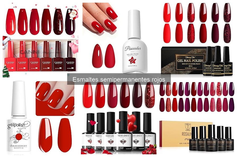 Precio de Esmaltes Semipermanentes Rojos: Guía de Compras