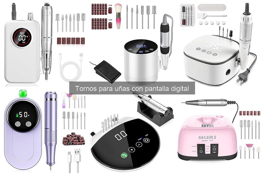 Precio promedio de tornos para uñas con pantalla digital