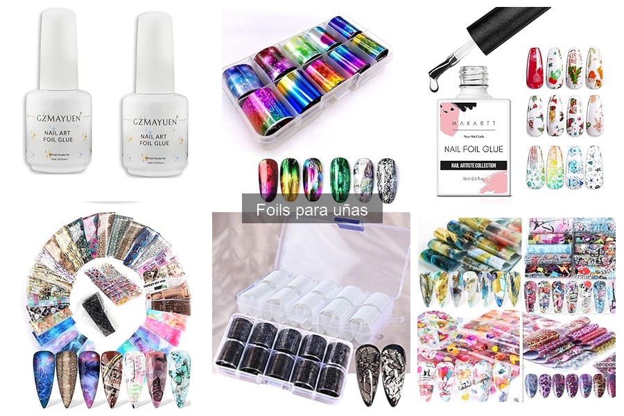 Productos esenciales para aplicar foils en uñas