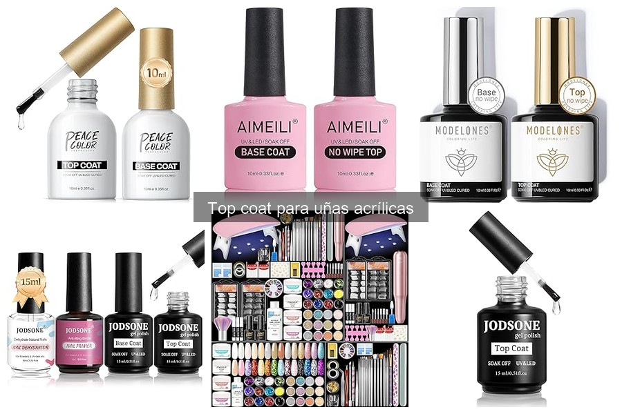 ¿Qué es un top coat para uñas acrílicas? Beneficios y usos
