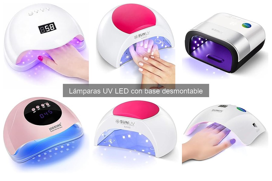 ¿Qué es una lámpara UV LED con base desmontable?