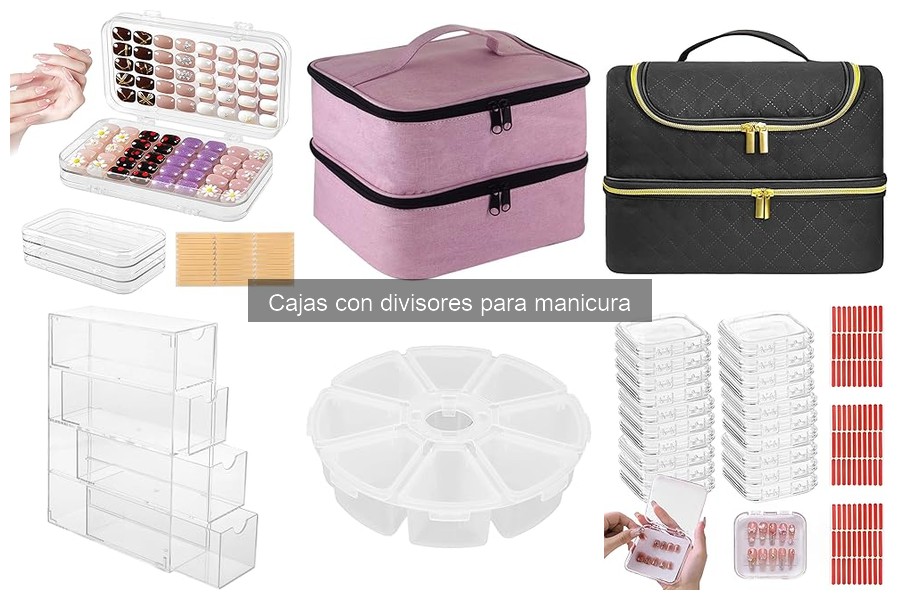 ¿Qué son las cajas con divisores para manicura?