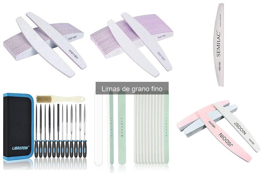 ¿Qué son las limas de grano fino para uñas?