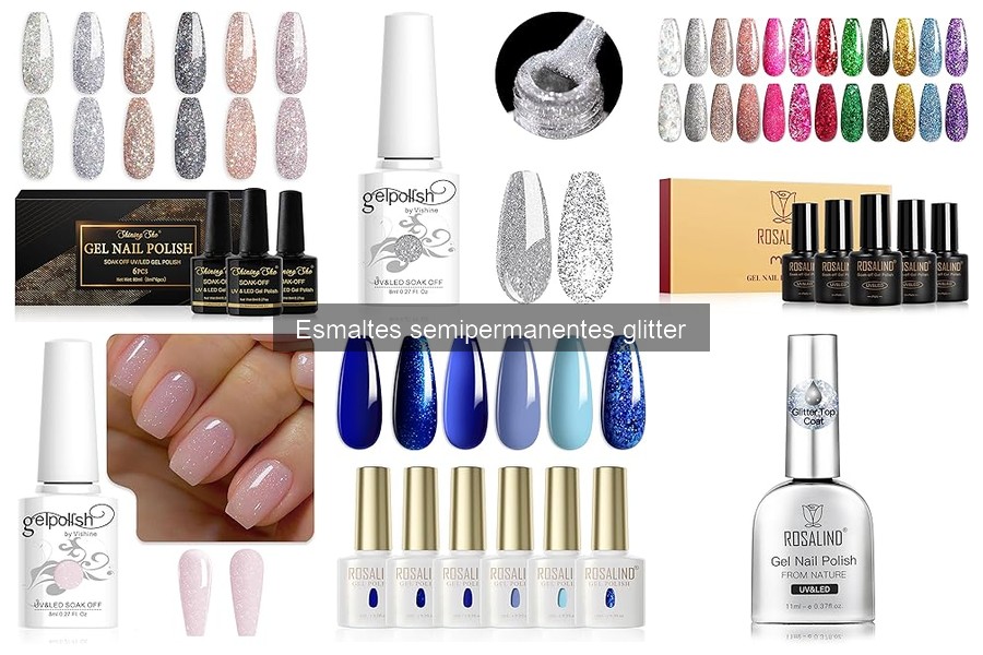 ¿Qué son los esmaltes semipermanentes glitter? Características y usos
