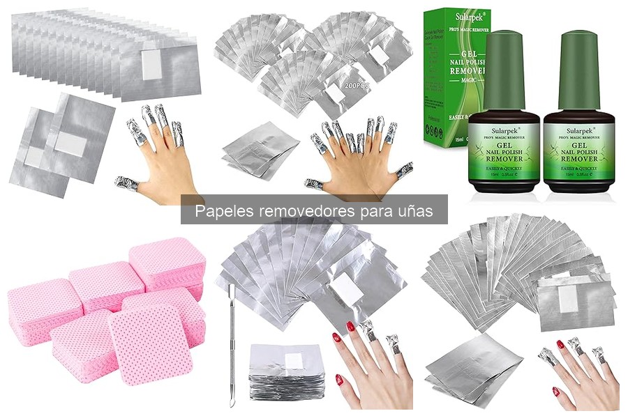 ¿Qué son los papeles removedores para uñas?