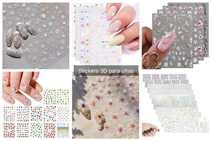 ¿Qué son los stickers 3D para uñas? Descubre sus estilos