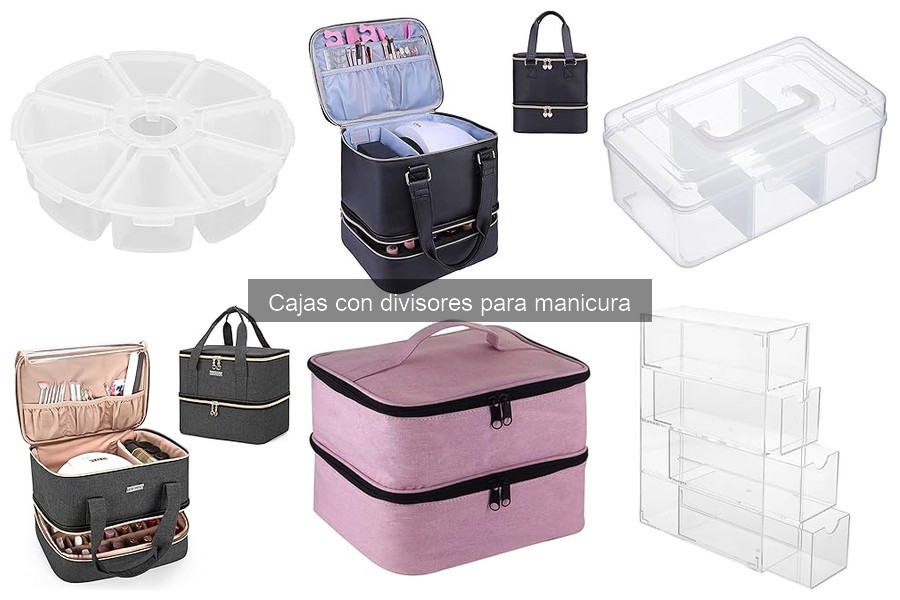 ¿Qué tamaño de caja con divisores necesitas para manicura?