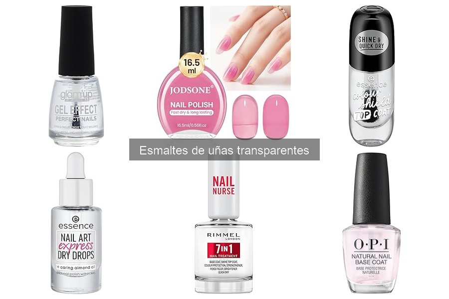 Rango de precios de esmaltes de uñas transparentes