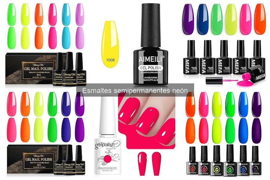 Soluciones para esmalte semipermanente neón que no se adhiere