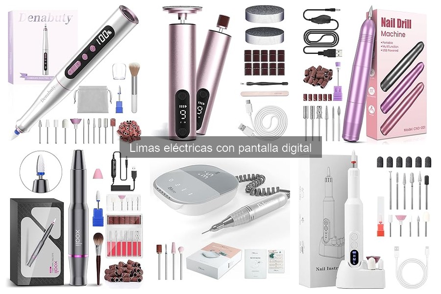 ¿Son seguras las limas eléctricas con pantalla digital en casa?