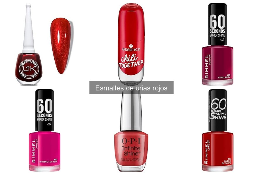Tendencias actuales en esmaltes de uñas rojos 2023