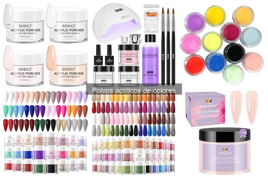 Testimonios sobre polvos acrílicos de colores para uñas