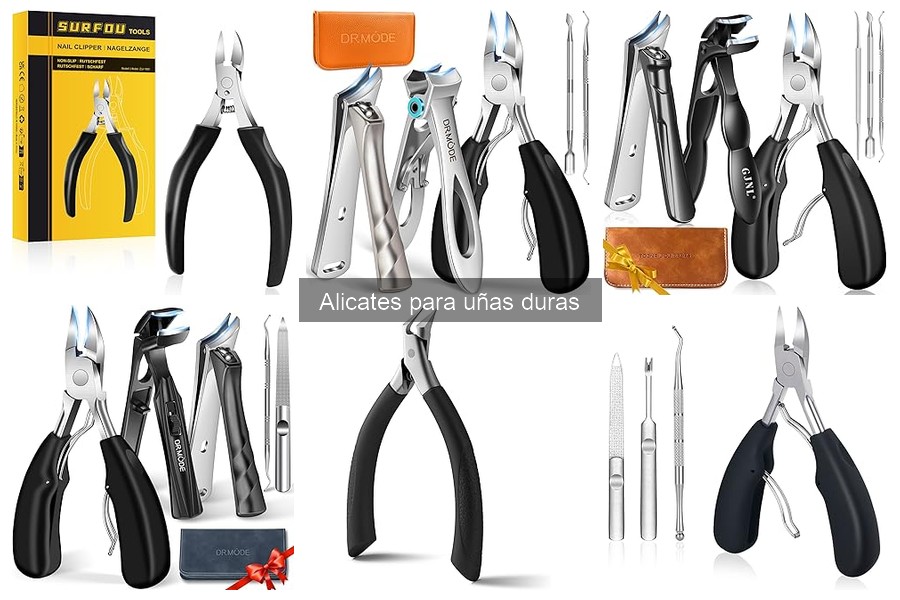 Tipos de alicates para uñas duras: guía completa