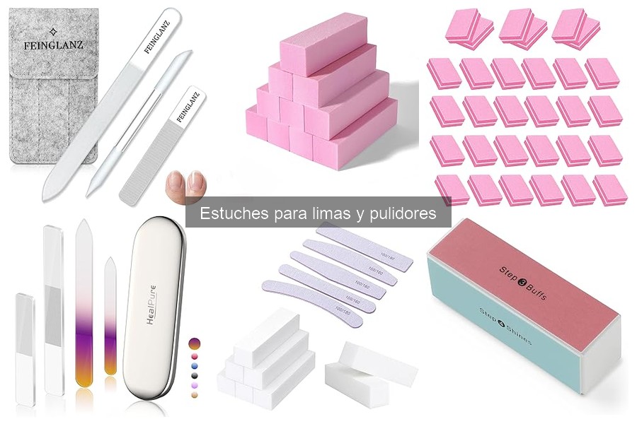 Tipos de estuches para limas y pulidores de uñas