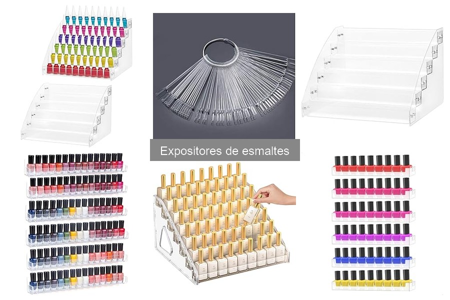 Tipos de expositores de esmaltes para organizar tu manicura