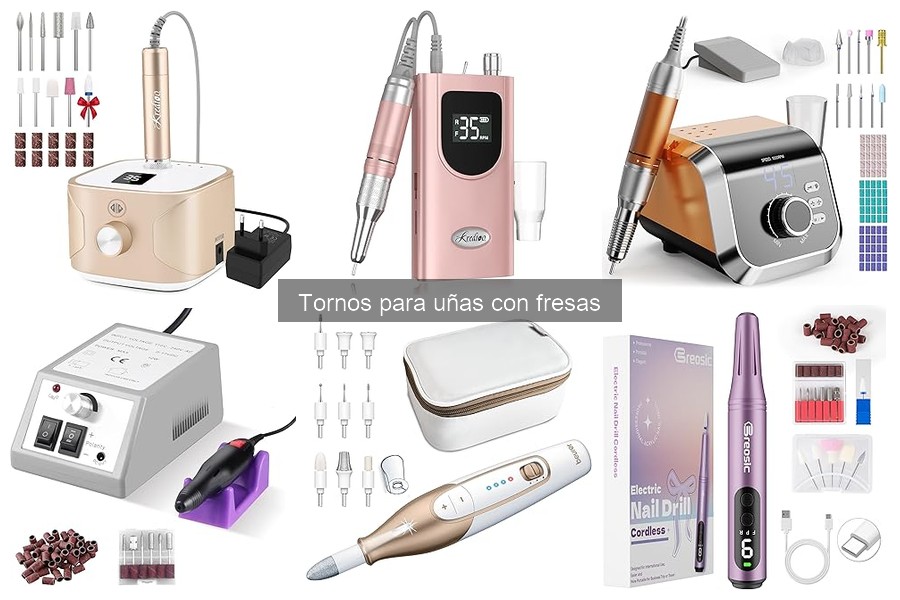 Tipos de fresas para torno de uñas y sus usos