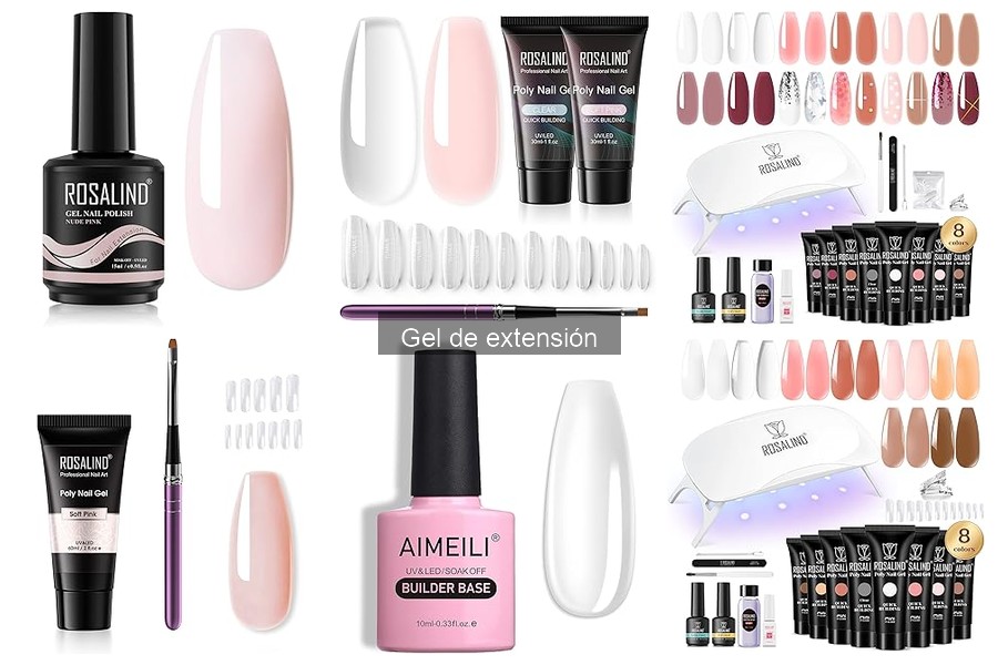 Tipos de gel de extensión para uñas: guía completa