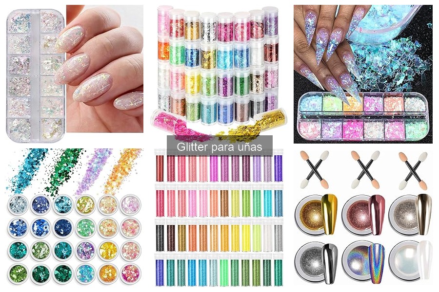 Tipos de glitter para uñas y sus maravillosos usos