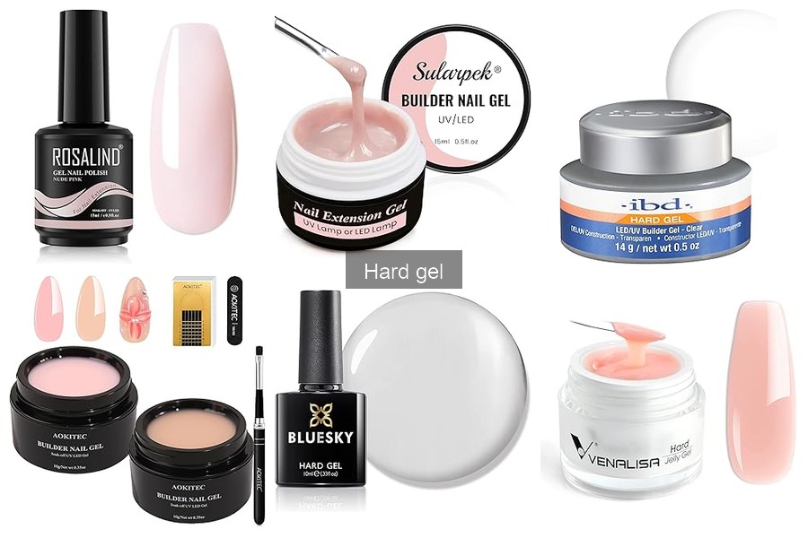 Tipos de hard gel: guía sobre colores y texturas