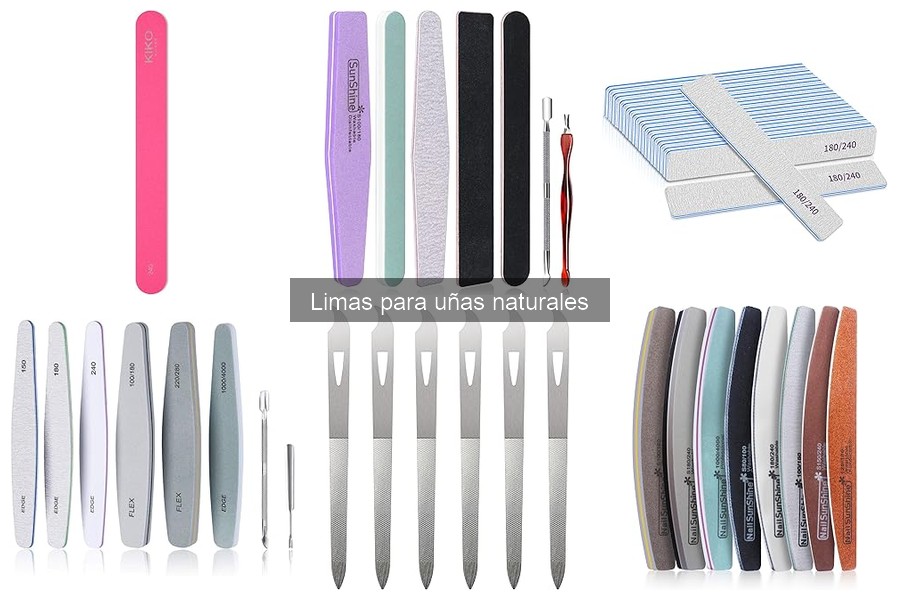 Tipos de limas para uñas naturales: guía completa