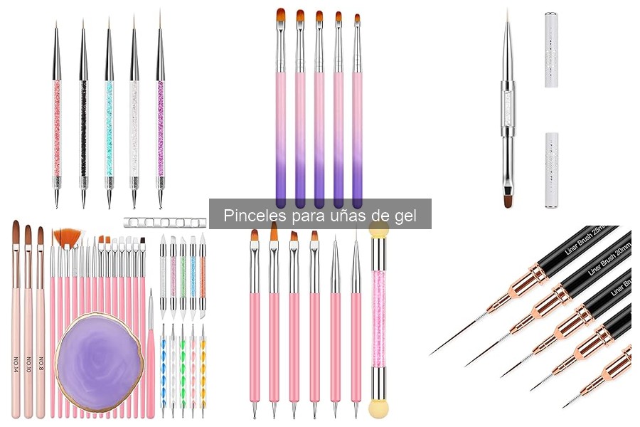 Tipos de pinceles para uñas de gel: guía completa