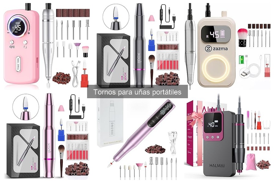 Tipos de tornos para uñas portátiles: Guía completa