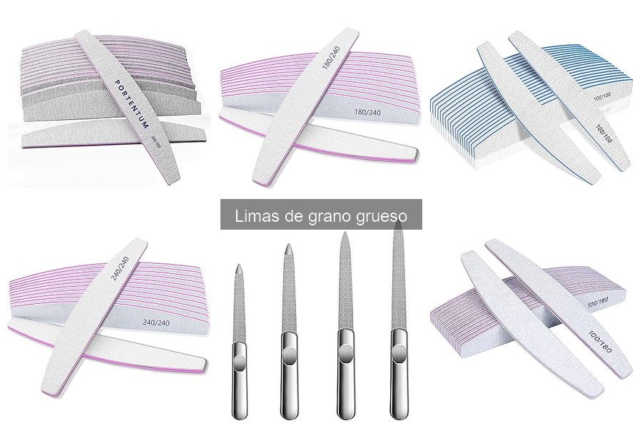 Todo sobre las limas de grano grueso para manicura