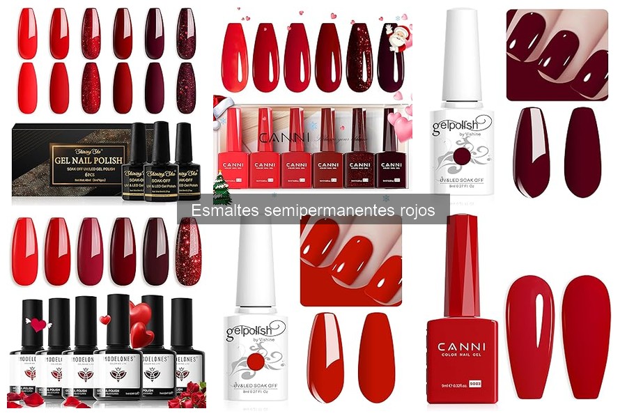 Todo sobre los esmaltes semipermanentes rojos para uñas