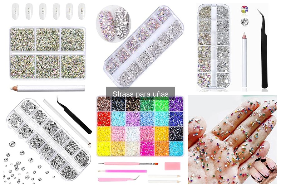 Tutoriales creativos de diseños de uñas con strass