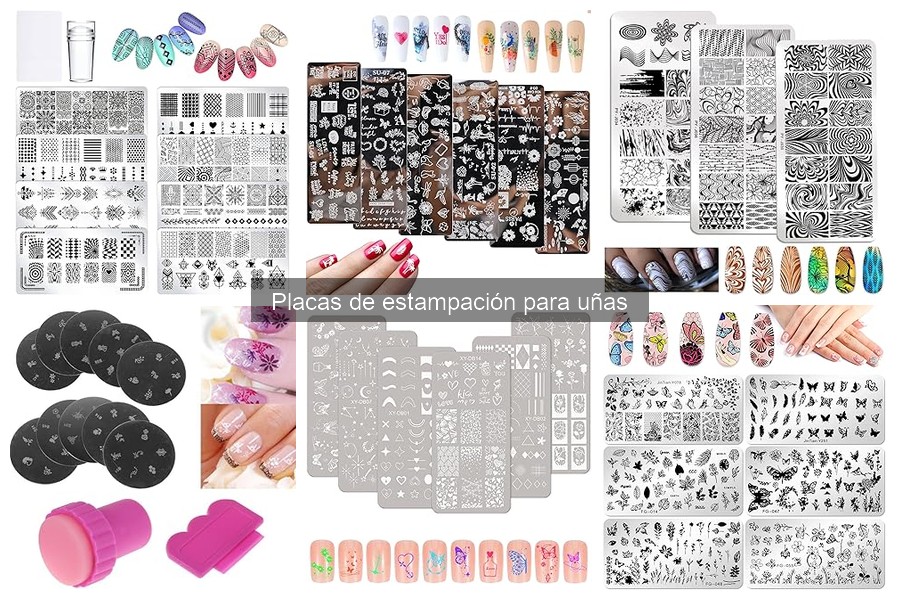 Utensilios esenciales para placas de estampación de uñas