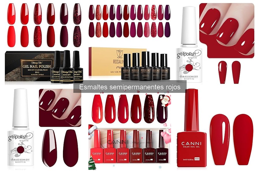 Ventajas y desventajas de los esmaltes semipermanentes rojos